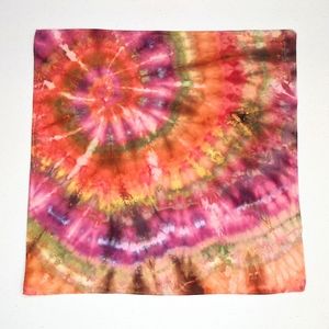 2/15 Tie Dye Cotton Bandana 19" X 20"